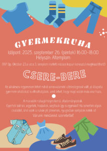 Gyermekruha csere 2025. szeptember